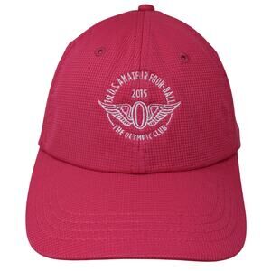 1st US Amateur Four Ball Strapback Hat Pink One Size Embroidered Imperial